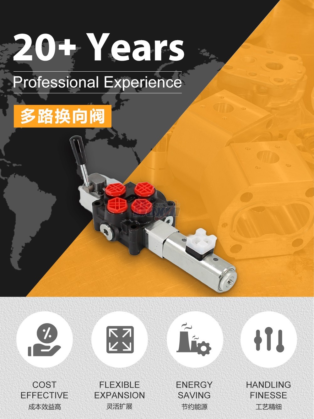 Q45 手动及推拉式电磁铁 1 联 单块式方向阀